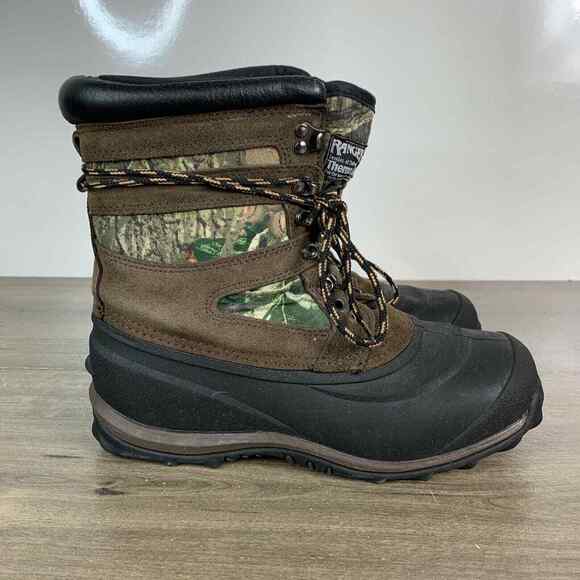 Ranger Thermolite Insulated Winter Snow Camo Boots Waterproof Leather Duck Sz 9 main image 11